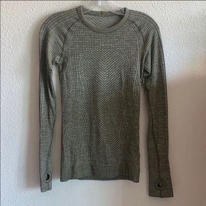 Lululemon Army Green Longsleeve